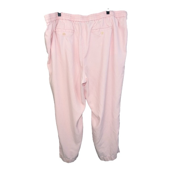 Talbots Pink Easy Drawstring Pant Old Money Preppy Size 3x Petite RD1 - Picture 3 of 5